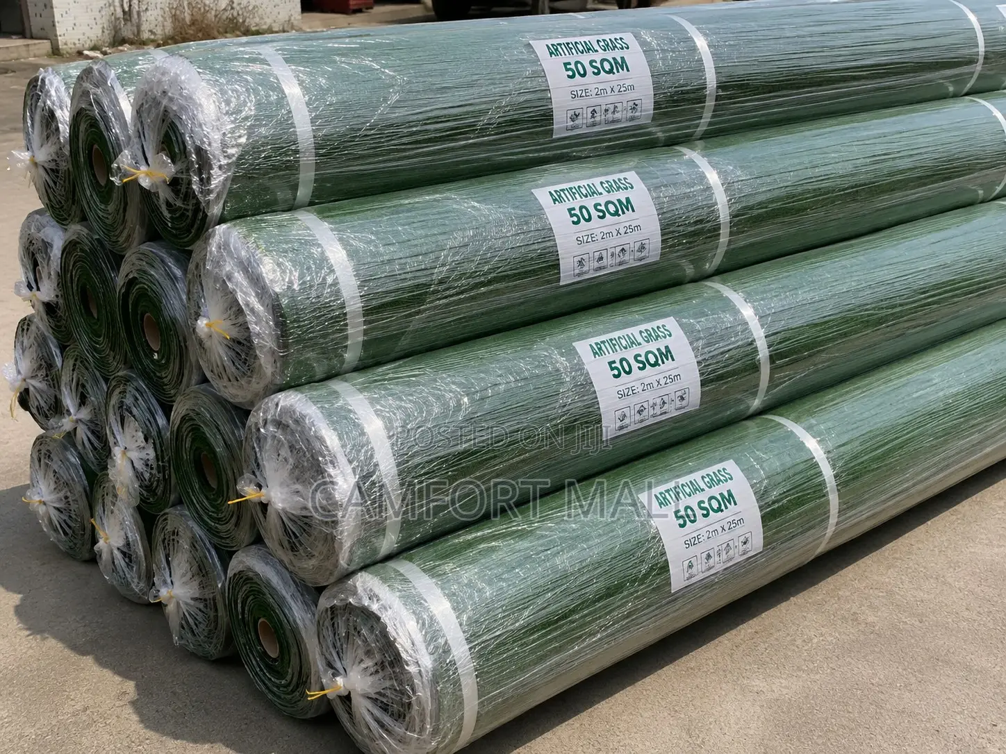 Artificial Carpet Grass - Astro Turf Full Roll 50sqm Astroturf Carpet