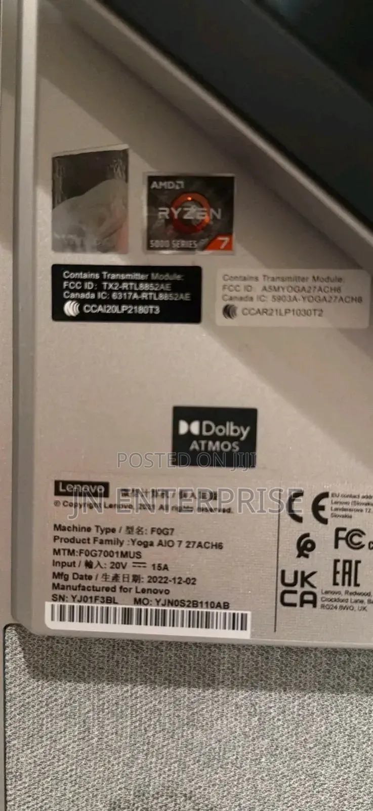 New Desktop Computer Lenovo Legion Y720 32GB AMD Ryzen 7 SSD 1T