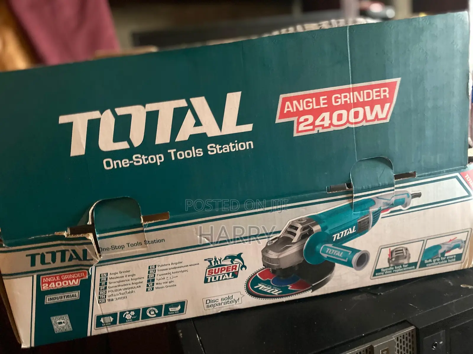 2400w Angle Grinder Plus New Additional Set of Brushes.