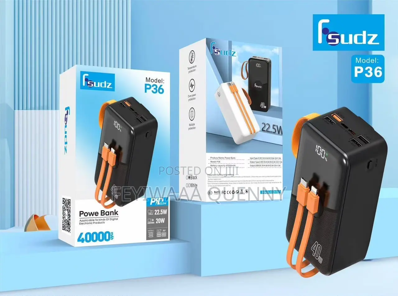 Fsudz Power Bank Model P36