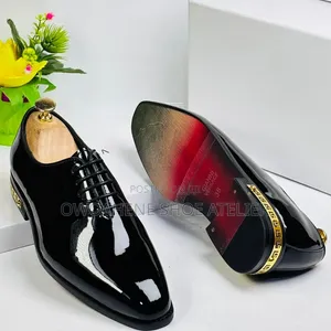 Versace Executive Patent Leather Oxford Shoes