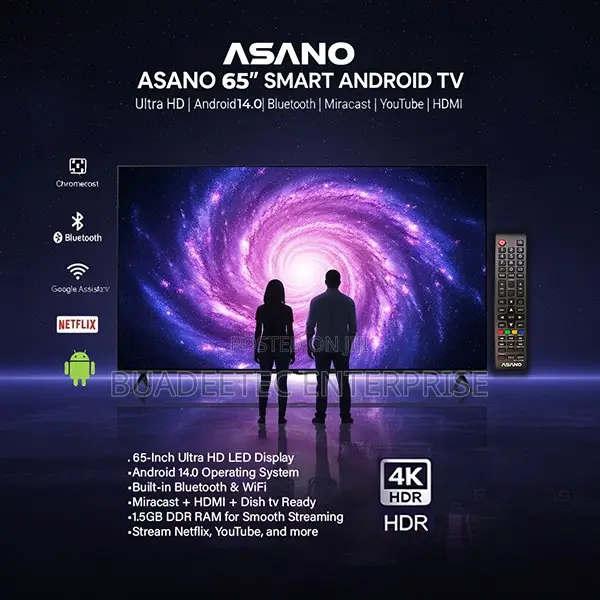 ASANO 65” Smart Android TV ( Ultra HD)