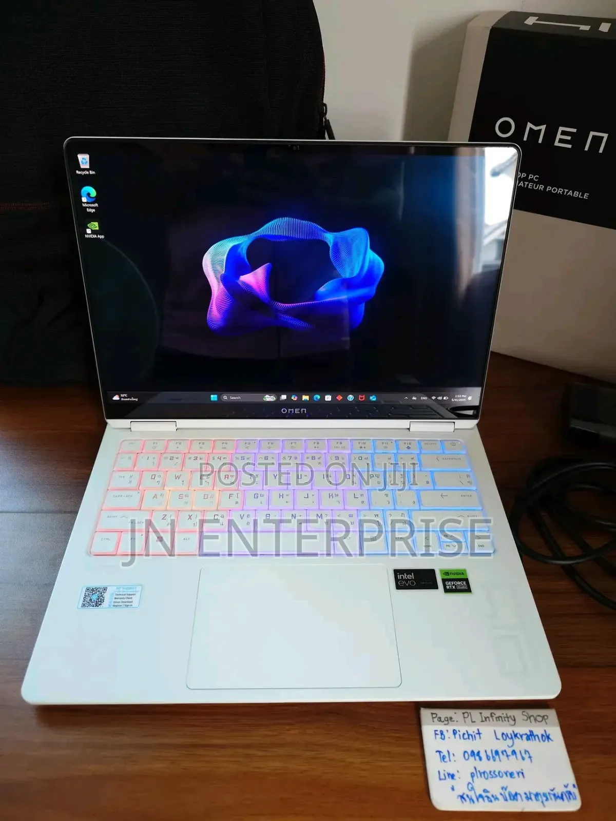 New Laptop HP Omen Transcend 14-fb0023dx 32GB Intel Core Ultra 9 SSD 1T
