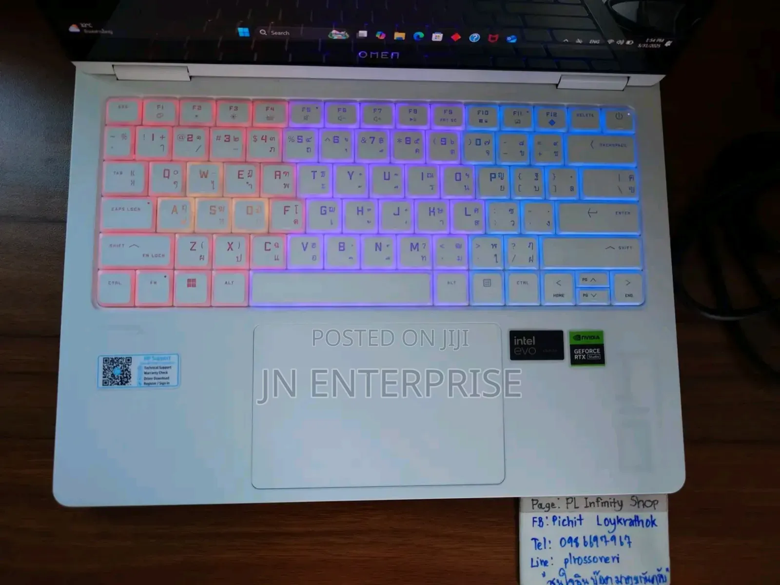 New Laptop HP Omen Transcend 14-fb0023dx 32GB Intel Core Ultra 9 SSD 1T