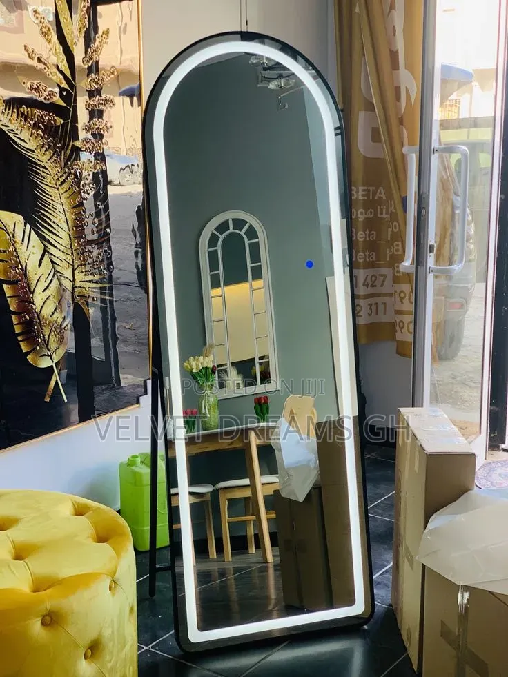 Led Full Body Dressing Mirror With Stand Bright Stylish