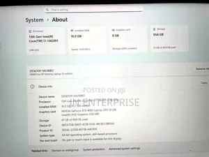 New Laptop HP Omen 16 16GB Intel Core i7 SSD 1T