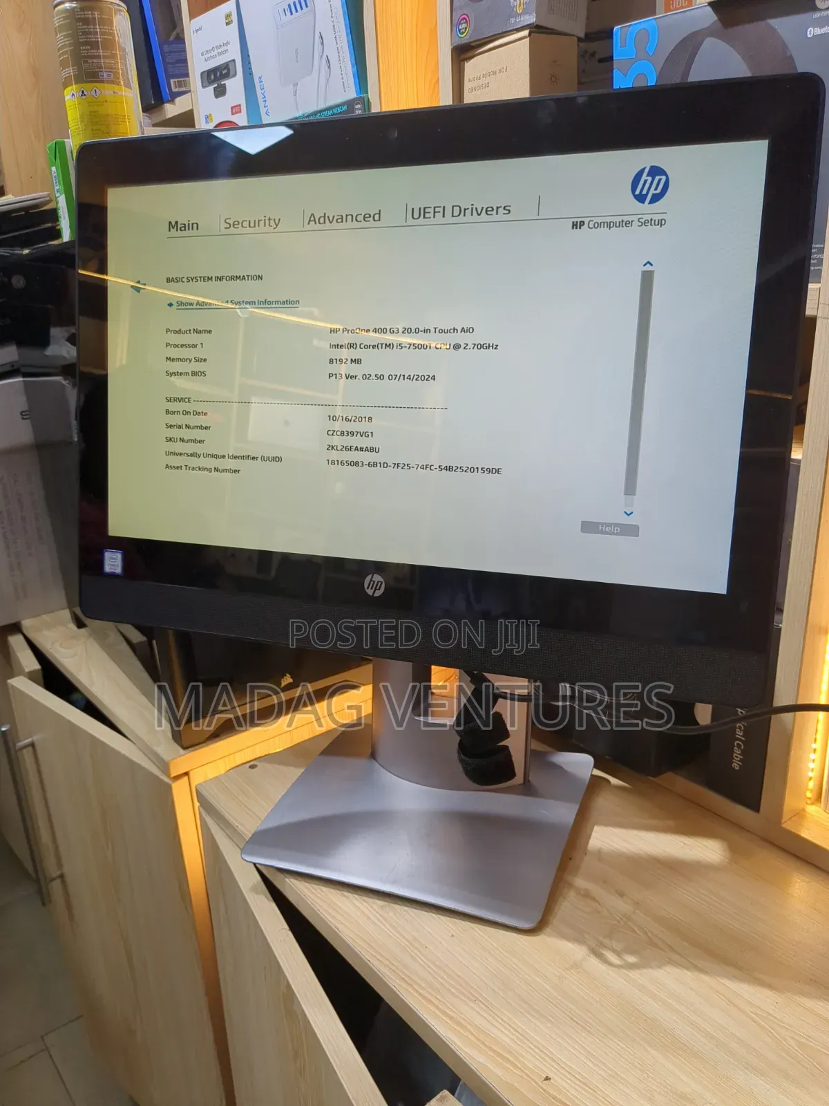Desktop Computer HP ProOne 400 8GB Intel Core i5 SSD 256GB