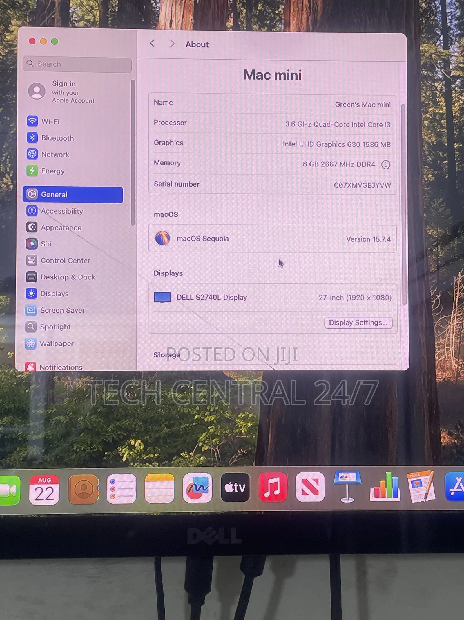 Desktop Computer Apple Mac Mini 8GB Intel Core i3 SSD 128GB
