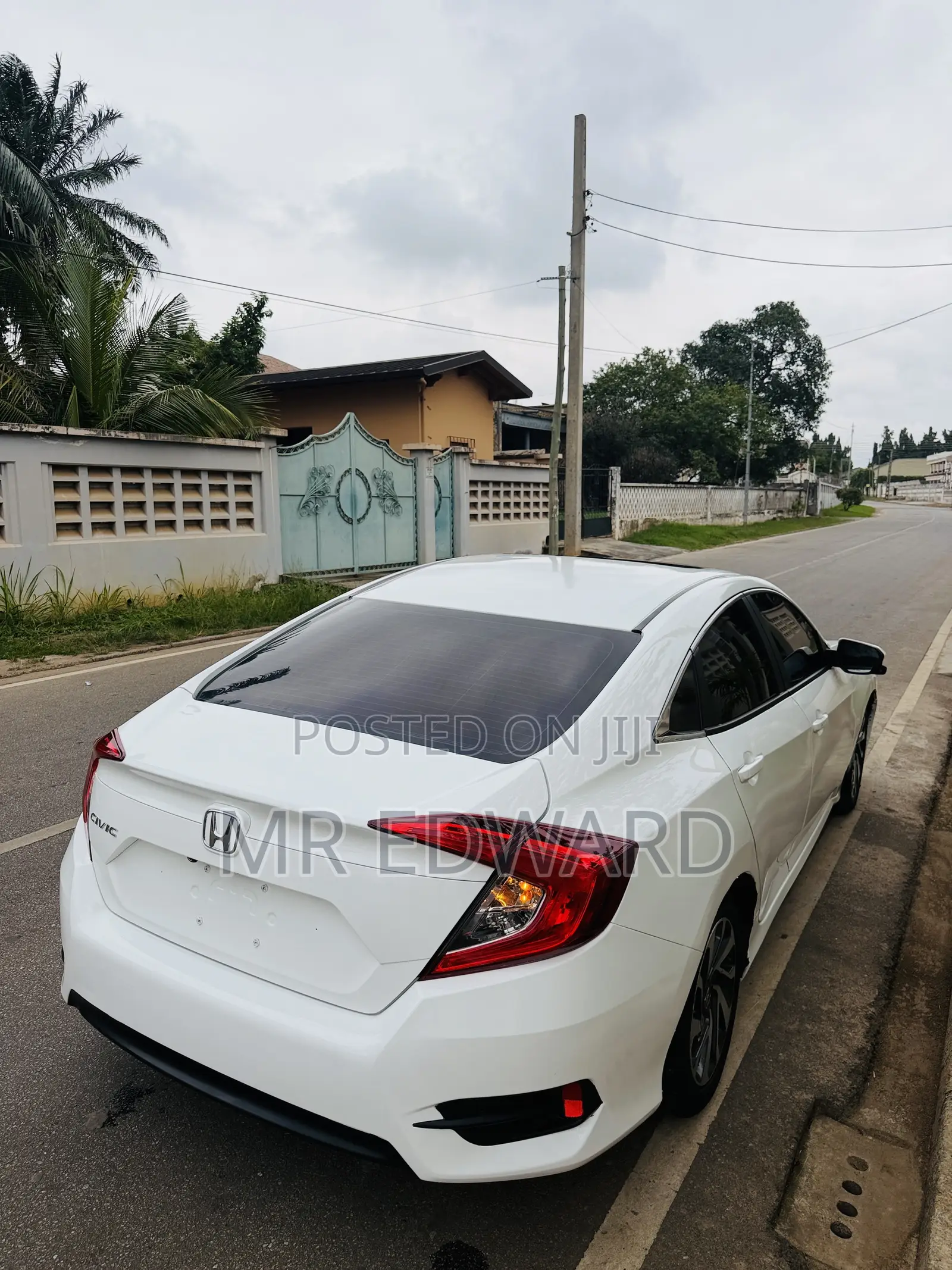 Honda Civic EX 4dr Sedan (2.0L 4cyl) 2017 White