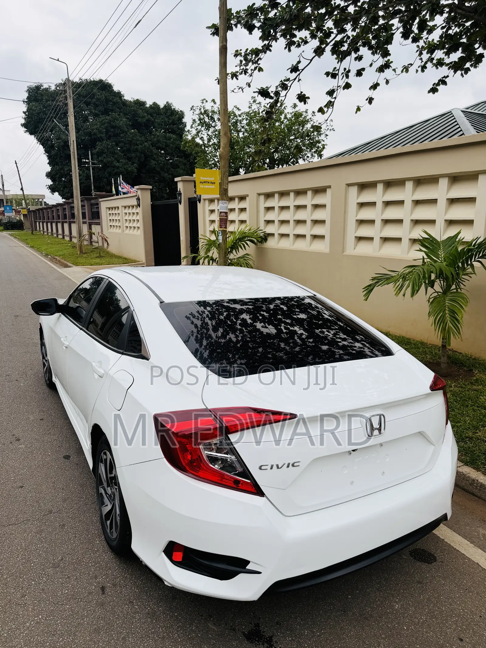 Honda Civic EX 4dr Sedan (2.0L 4cyl) 2017 White