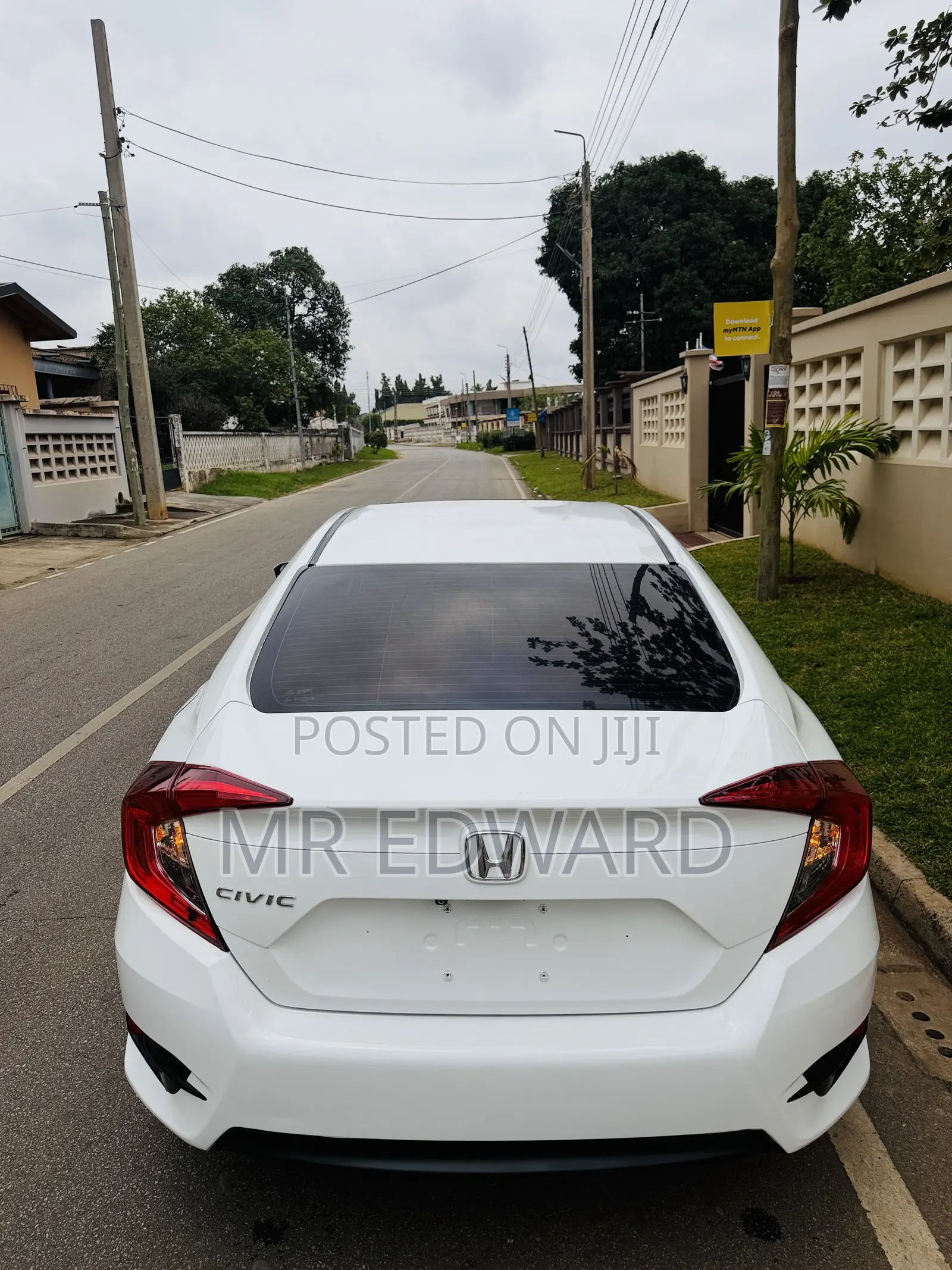 Honda Civic EX 4dr Sedan (2.0L 4cyl) 2017 White