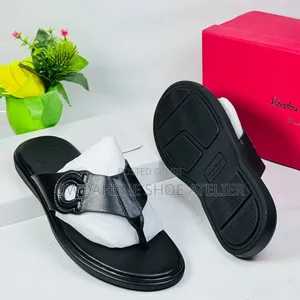 Salvatore Ferragamo Leather Thong Sandals