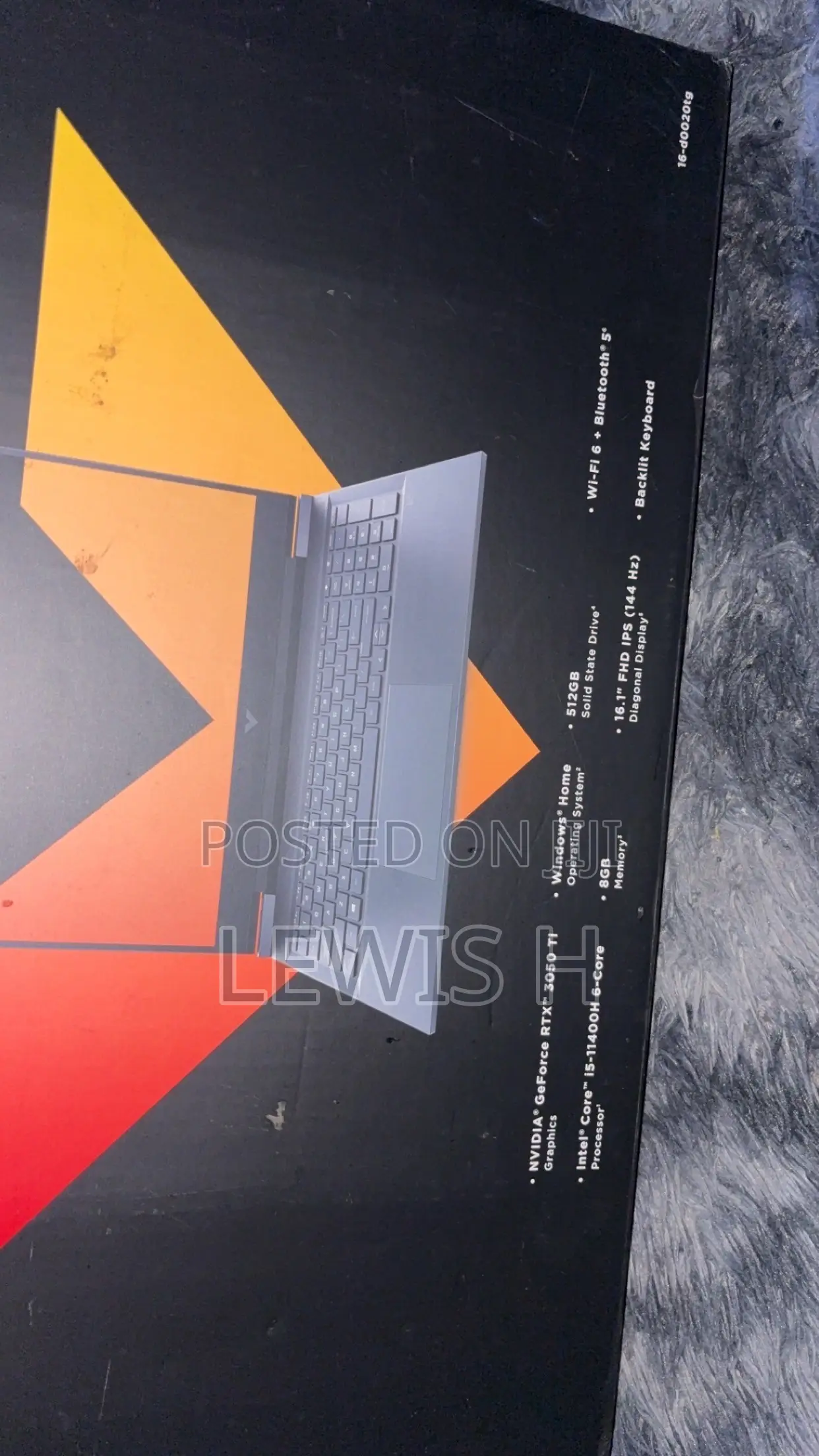 New Laptop HP Victus 16 8GB Intel Core i5 SSD 512GB