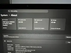 Laptop HP Victus 15 32GB AMD Ryzen 7 SSD 512GB