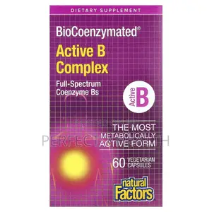 Natural Factors, BioCoenzymated, Active B Complex, 60 Vegetarian Caps