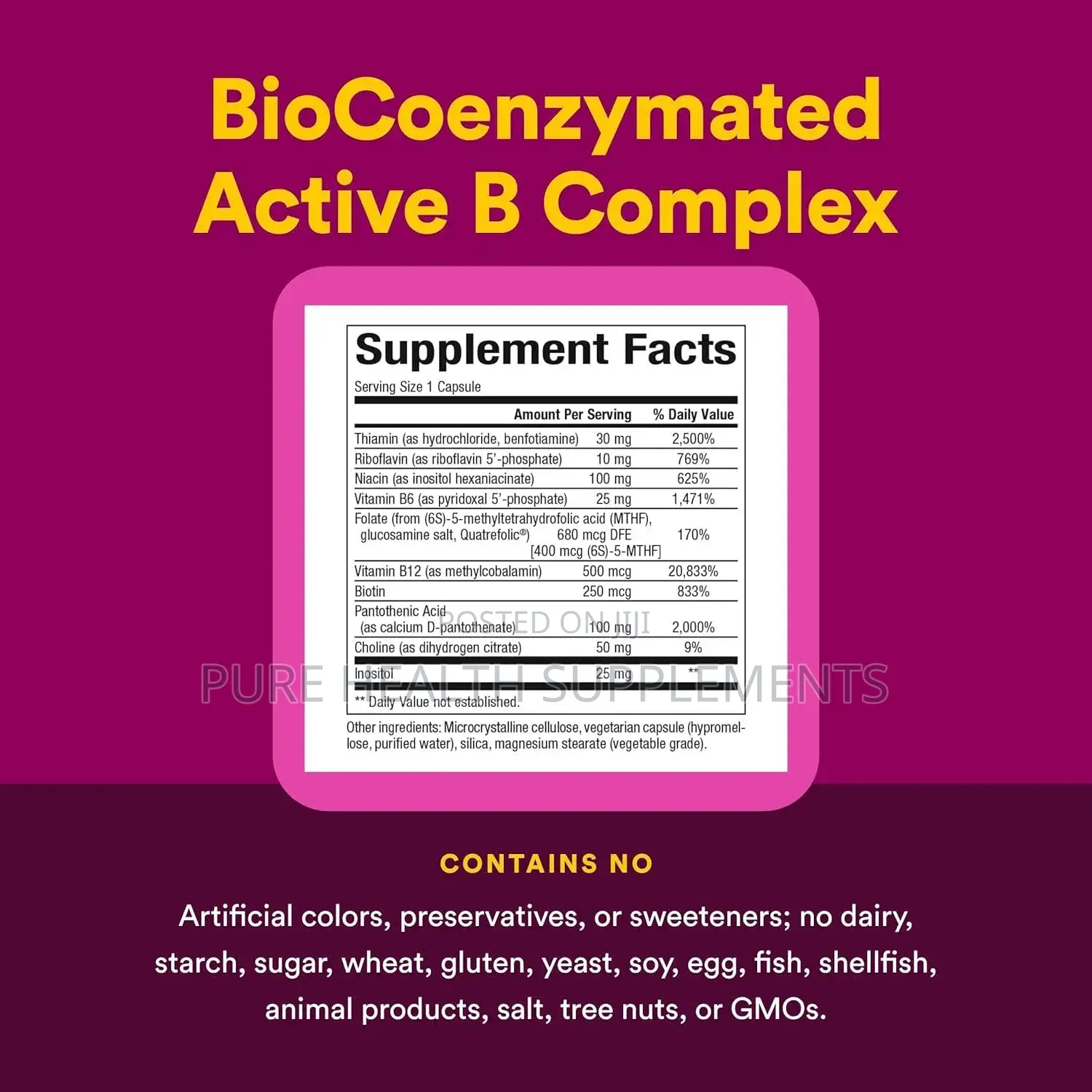 Natural Factors, BioCoenzymated, Active B Complex, 60 Vegetarian Caps