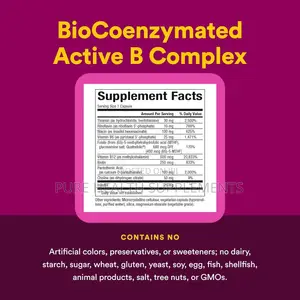 Natural Factors, BioCoenzymated, Active B Complex, 60 Vegetarian Caps