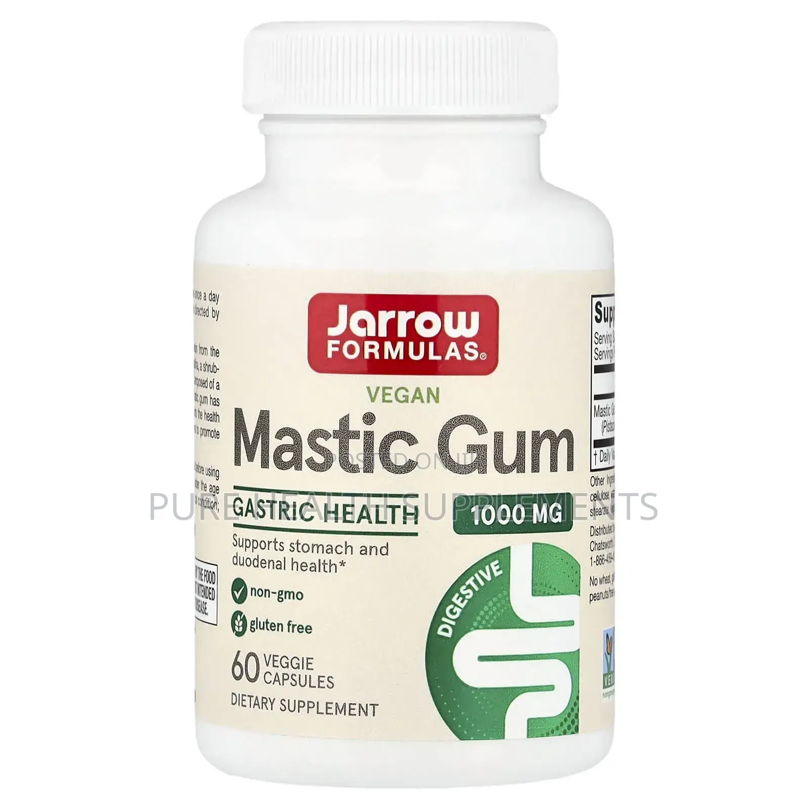 Jarrow Formulas, H Pylori Be Gone! , Vegan Mastic Gum, 60 Veggie Caps