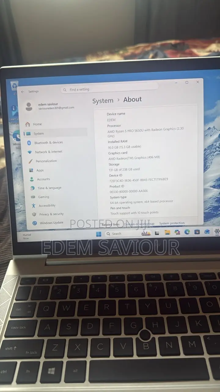 Laptop HP EliteBook 830 G8 16GB AMD Ryzen 5 eMMC 256GB