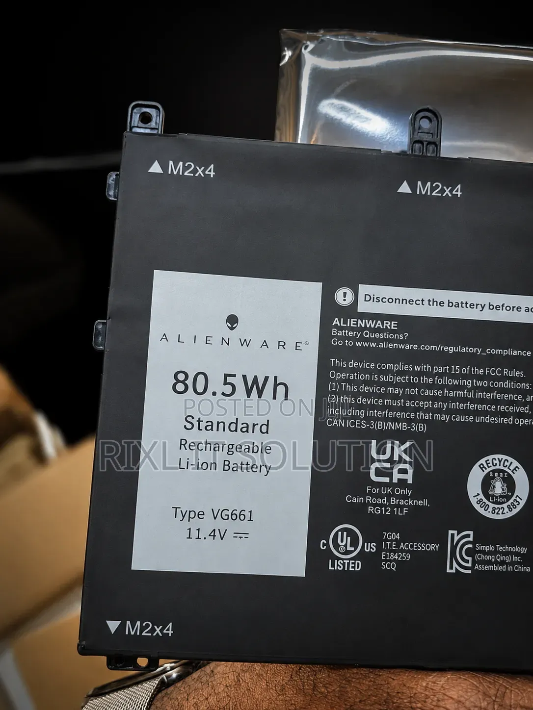 Original Dell Alienware X14 R1/R2 VG661 80.5Wh Replacement Battery Pro