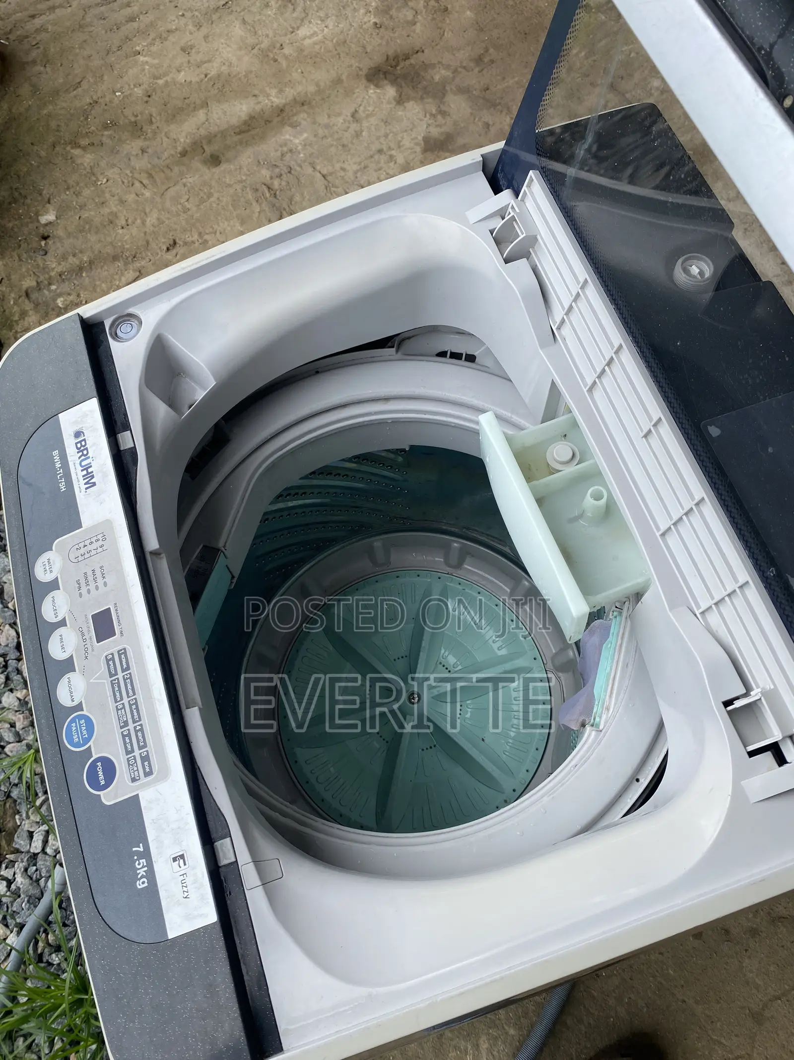 Bruhm 7.5kg Automatic Washing Machine (BWM-TL75H) - Working Perfect