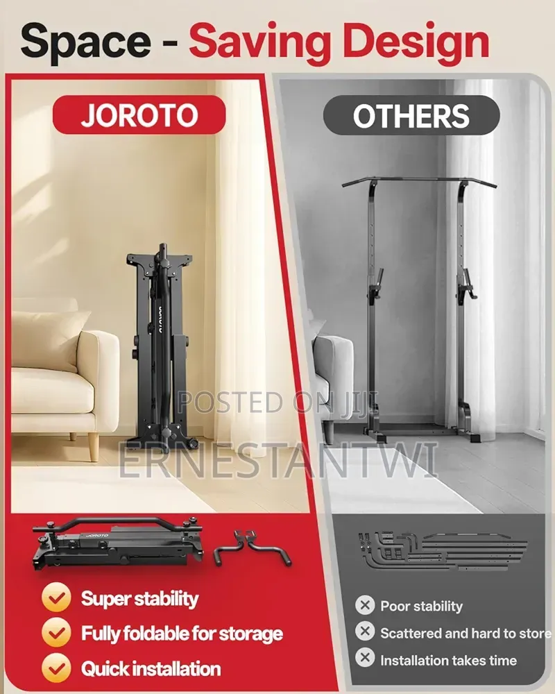 Solid Foldable Adjustable Power Tower From JOROTO, UK