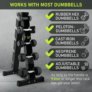 Solid Dumbbell Rack From Physkal, UK
