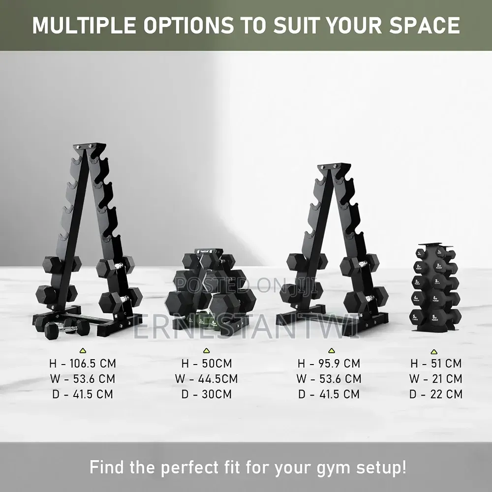 Solid Dumbbell Rack From Physkal, UK