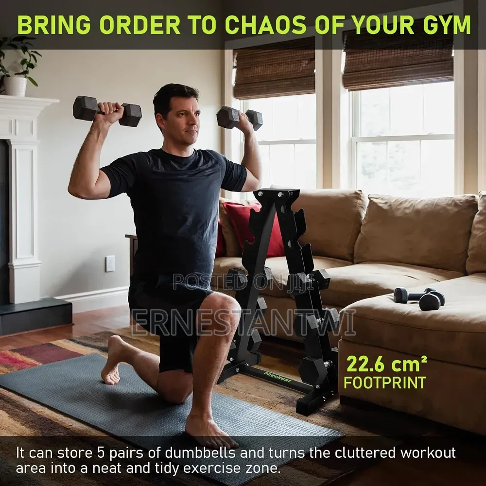 Solid Dumbbell Rack From Physkal, UK