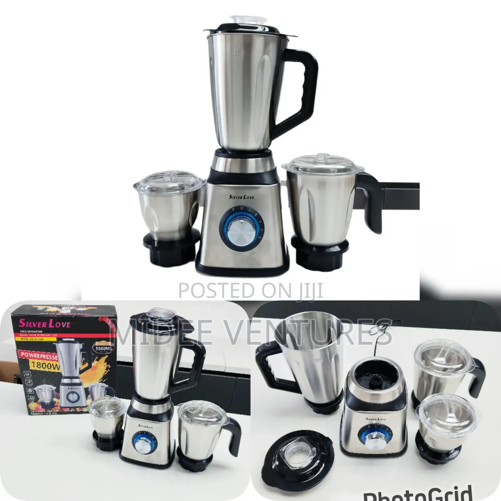 Silver Love Juice Extractor and Blender