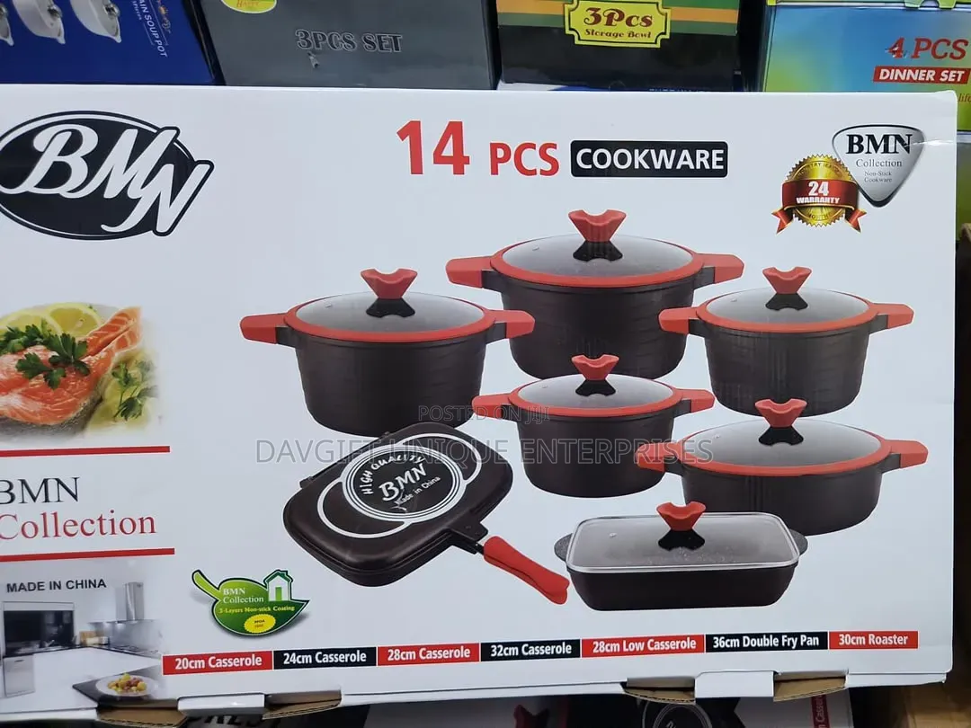 BMN 14PCS Heavy Nonstick Cookware Set
