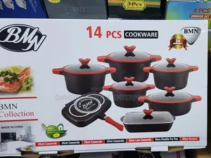 BMN 14PCS Heavy Nonstick Cookware Set
