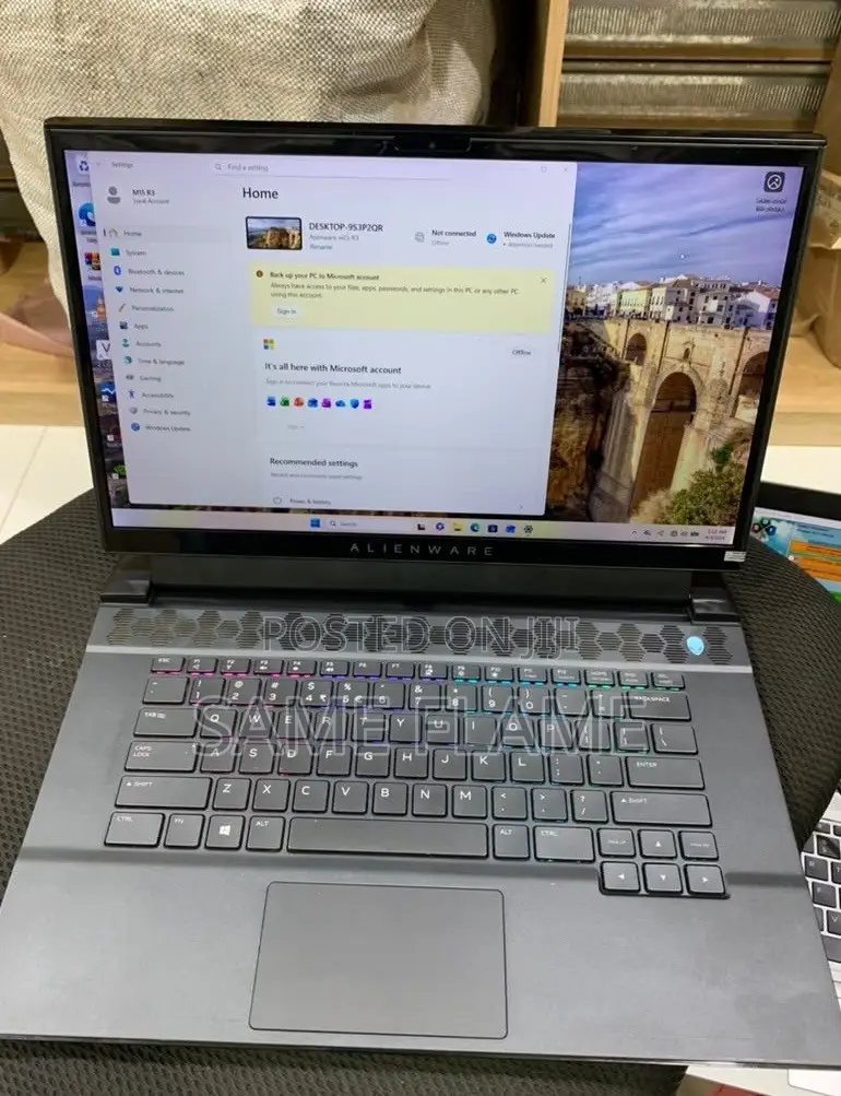 Laptop Alienware M15 r3 16GB Intel Core i7 SSD 512GB