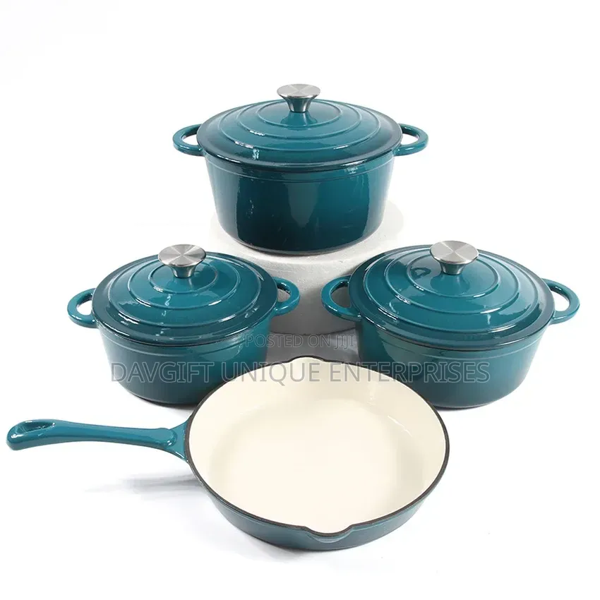 7pcs Original Cast Iron Cookware Set