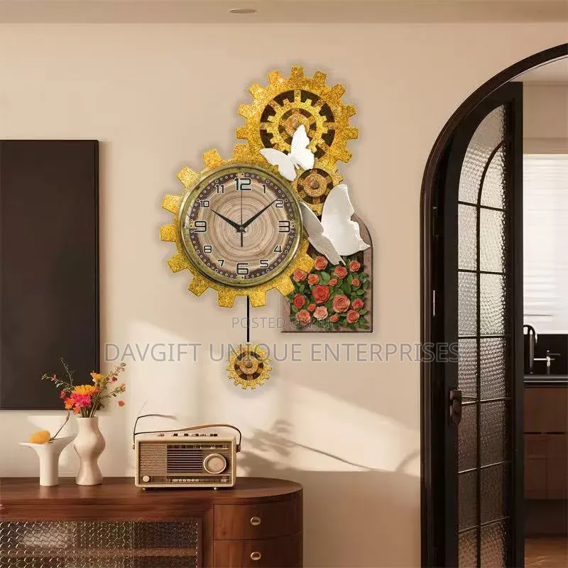 2in1 Original Functional Wall Clock With Unique Beautiful Design