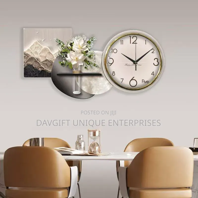 2in1 Original Functional Wall Clock With Unique Beautiful Design