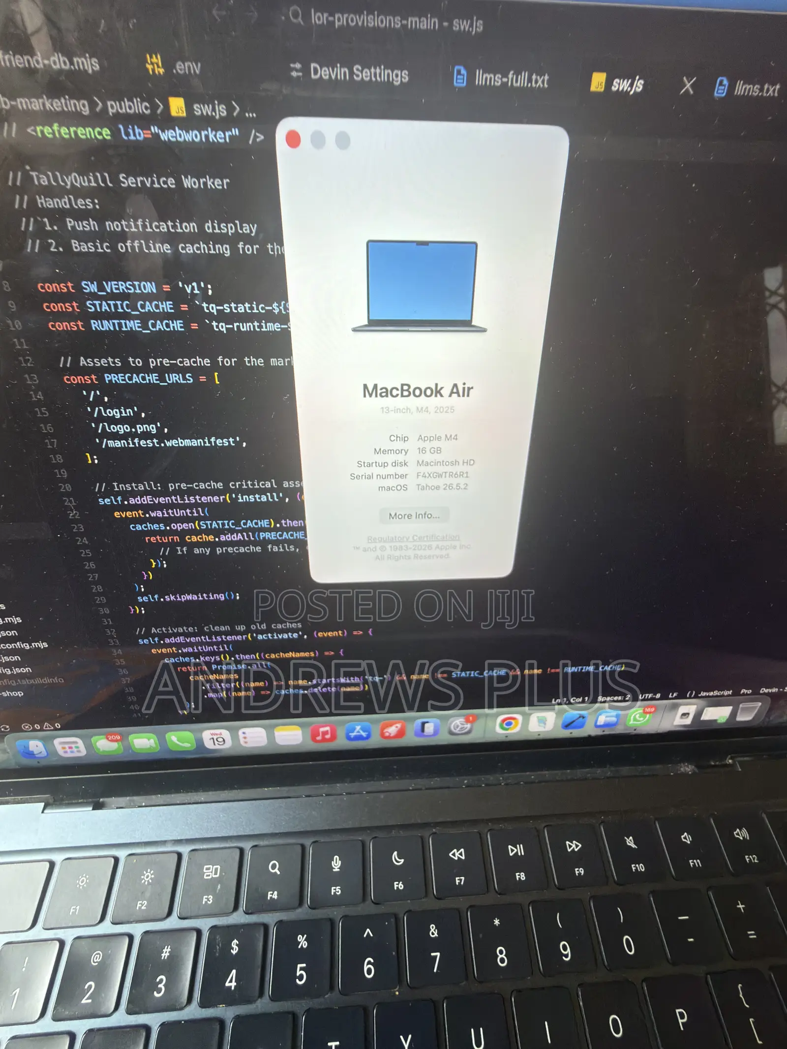 Laptop Apple MacBook Air 16GB Apple M4 SSD 512GB