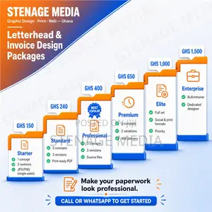 Letterhead, Invoice Receipt Design | Company Stationery