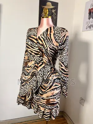 Wrap Style Print Dress