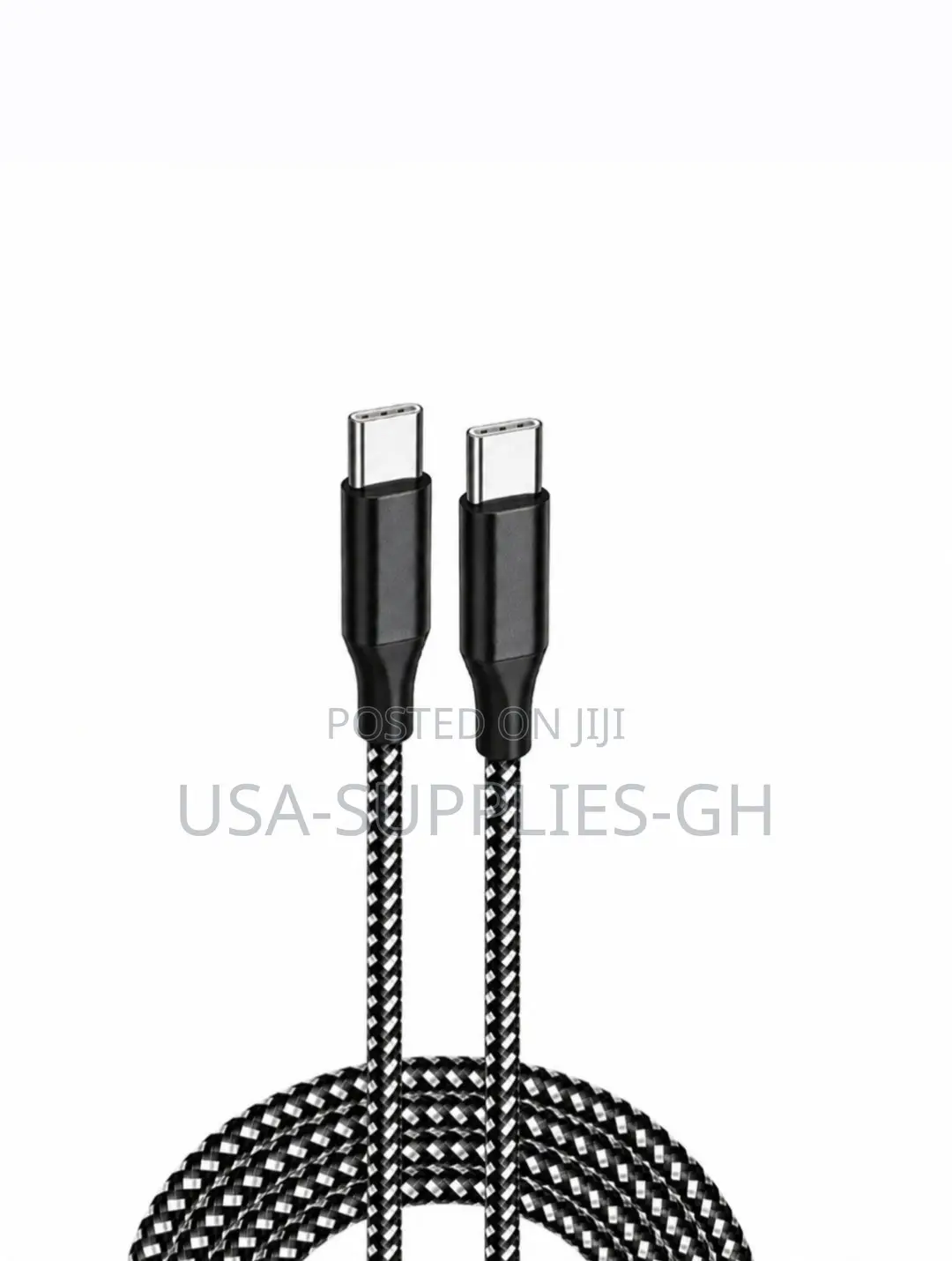 Bkayp USB-C to Type C Cable, 10ft 60w Nylon Braided From USA