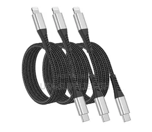 Apple Mfi Certified USB-C to Lightning Braided Cable 3ft - From USA