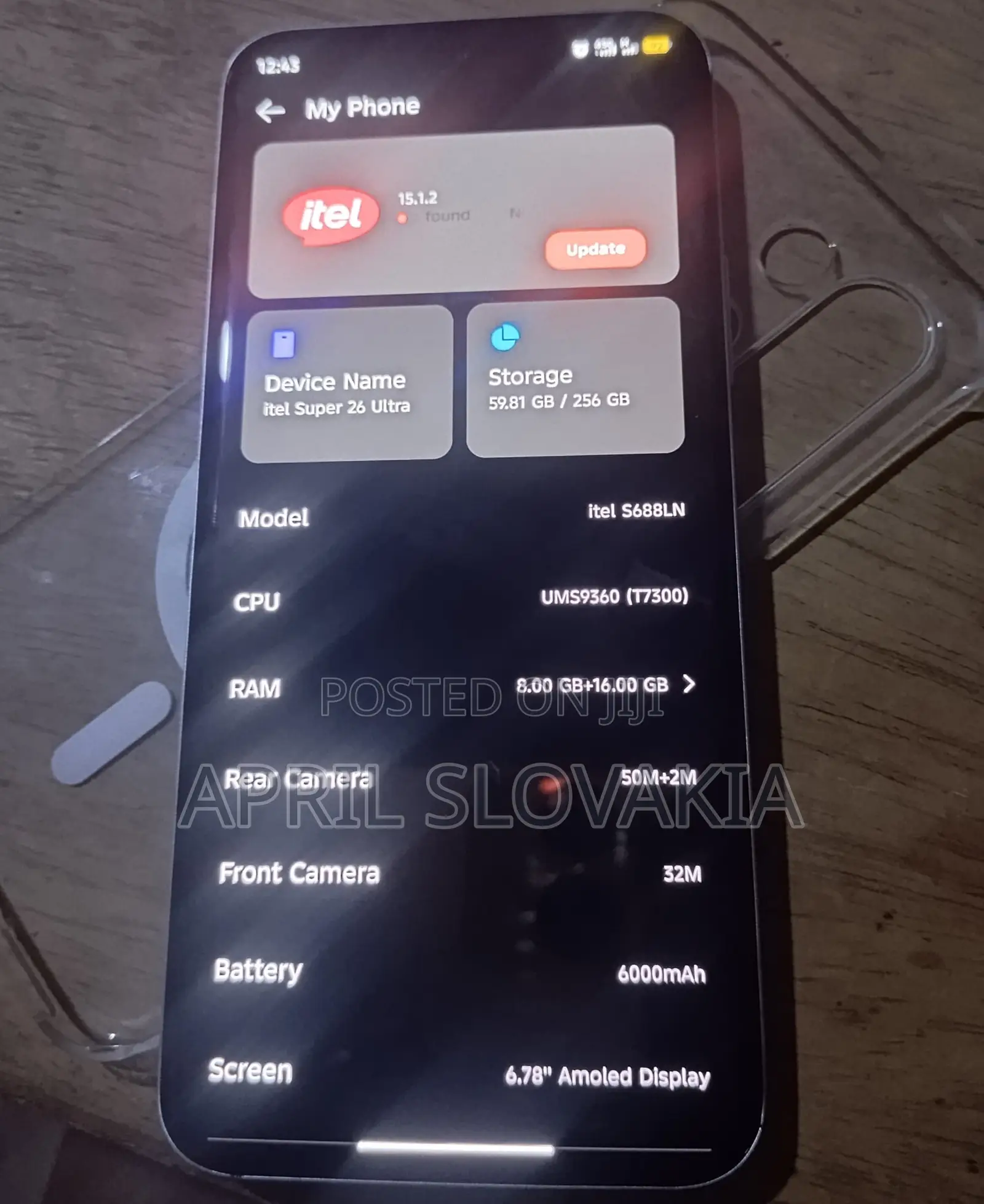 Itel S26 Ultra 256 GB Silver