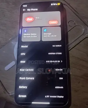 Itel S26 Ultra 256 GB Silver