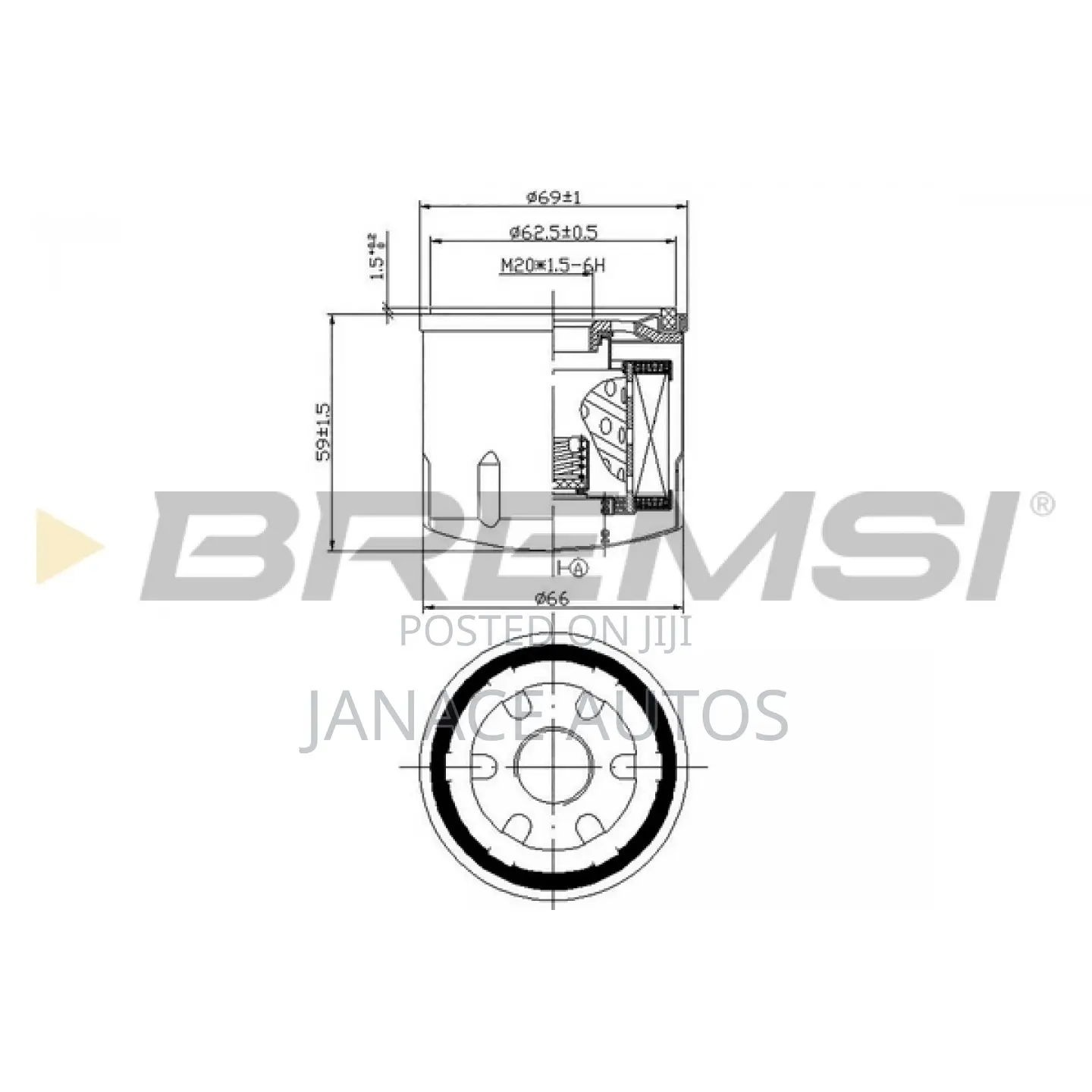 Dacia Nissan Renault Purflux Ls924 Oil Filter M20x1,5