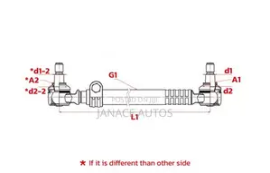 DAF CF 65 75 85 95 LF 55 XF105 Tie Rod, Steering