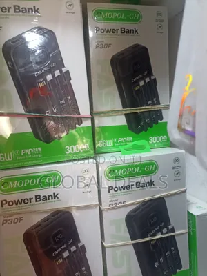 30,000mah 66watts Original Powerbank With Type C and USB Output
