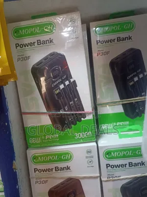 30,000mah 66watts Original Powerbank With Type C and USB Output