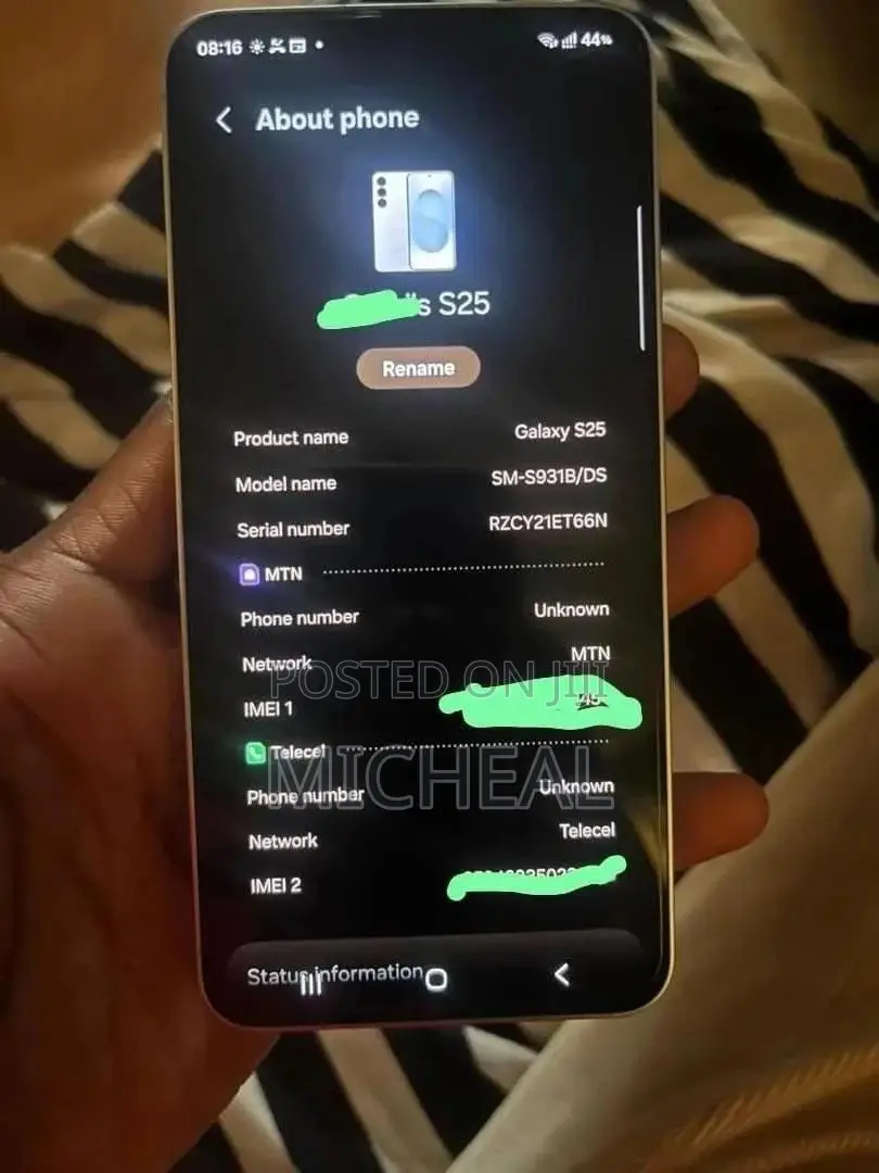 New Samsung Galaxy S25 512 GB Blue