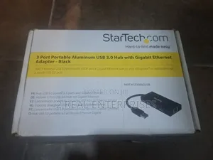 StarTech.com 3-Port Aluminum USB 3.0 Hub Gigabit Ethernet Adapter