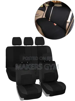 Car Seat Covers ( Nine Pieces) Black